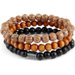 Bracelets Lucléon multicolores en bois à perles en bois pour homme 