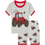 Pyjamas gris en coton à motif tracteurs Taille 4 ans look fashion pour garçon de la boutique en ligne Amazon.fr 
