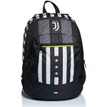 Sacs à dos scolaires Seven noirs en tissu Juventus de Turin look fashion pour enfant 