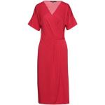 Robes ceinturées Seventy rouges en polyester midi à manches courtes Taille XS pour femme 