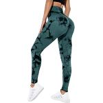 Leggings verts en polyester respirants Taille S look fashion pour femme 