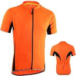 Gants de VTT orange en polyester respirants à manches courtes Taille XXL look fashion pour homme 