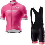Maillots de cyclisme roses respirants à manches courtes Taille XXL look fashion pour homme 