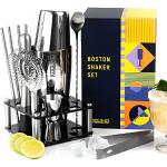 [Pack] Kit shaker cocktail - HAKER EN ACIER INOXYDABLE 3 pièces |  tireusesabiere.fr
