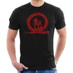 shallow God of War Hero Blood Silhouette Men's T-Shirt T-Shirts à Manches Courtes(Medium)