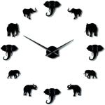 Horloges murales à motif éléphants modernes 