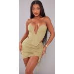 Robes moulantes vert olive Taille M look chic pour femme 