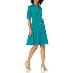 Robes chemisier turquoise à manches trois-quart Taille L look casual pour femme 