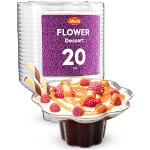 Tasses design en plastique à motif fleurs en lot de 20 contemporaines 170 ml 