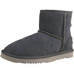 Shenduo Bottes hiver femme cuir(daim), Boots Classiques courtes doublure chaude DA5854 Gris 40