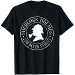 Sherlock Holmes Citations 221B Baker St. British Detective T-Shirt