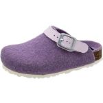 Sabots à talon Fischer Shoes violets en feutre Pointure 34 avec un talon jusqu'à 3cm look fashion pour femme 