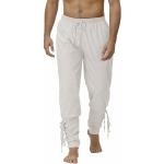 Pantalons en lin blancs Taille XL rétro pour homme en promo 