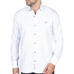 Chemises Shilton blanches imprimées à manches longues Taille XL look business pour homme 