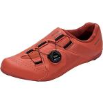 Chaussures de vélo Shimano rouges look fashion 