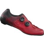 Chaussures de vélo Shimano rouges look fashion pour homme 