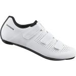 Chaussures de vélo Shimano blanches en fil filet légères Pointure 43 pour homme en promo 