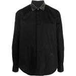 Chemises John Richmond noires à logo à paillettes Taille XL 