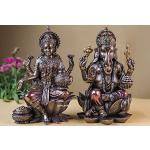 Statuettes Ganesh marron en résine 