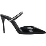 Sabots de créateur Dolce & Gabbana Dolce noirs en cuir à talons aiguilles Pointure 37 avec un talon de plus de 9cm look fashion pour femme 