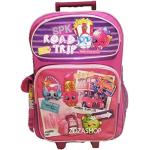 Shopkins 16" Large Roller Backpack Pink Rolling Backpack NEW
