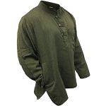 Chemises fashion vertes Taille 4 XL look hippie pour homme 