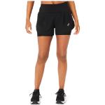 Shorts de running Asics Road noirs respirants Taille XS pour femme 