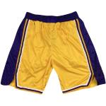 Shorts de basketball jaunes Lakers respirants Taille L look fashion pour homme 