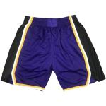 Shorts de basketball violets Lakers respirants Taille S look fashion pour homme 