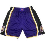 Shorts de basketball violets NBA respirants Taille XL look fashion pour homme 