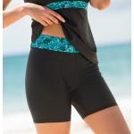 Shorts de bain noirs en polyester Taille XS look sportif pour femme 