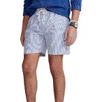 Shorts de bain de créateur Ralph Lauren blancs à rayures en coton Taille M look fashion pour homme 