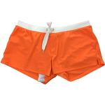 Boxers de bain orange Taille S look sportif pour homme 