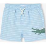 Shorts de bain Vertbaudet bleus à rayures en polyester Taille 3 mois pour garçon de la boutique en ligne Vertbaudet.fr 