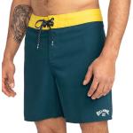 Shorts de bain Billabong jaunes en polyester Taille M classiques pour homme 