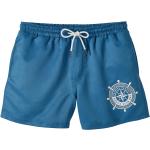 Shorts de bain bleus en polyester Taille XXL pour homme en promo 