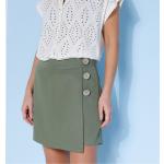 Jupes short vertes en polyester Taille XL look chic pour femme en promo 