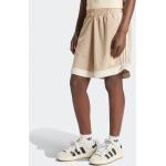 Shorts de basketball adidas Originals beiges en fil filet Taille XS pour femme 