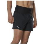 Shorts de running Mizuno noirs en fil filet Taille XL pour homme en promo 