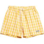 Shorts hawaiens jaunes en coton à motif USA Taille L pour femme 