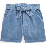 Shorts en velours Ralph Lauren Polo Ralph Lauren bleus en velours de créateur pour fille de la boutique en ligne Ralph Lauren 