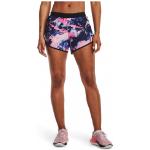 Short under armour fly by anywhere bleu rose femme