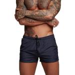 Boxers de bain bleu marine en fil filet Taille XL look fashion pour homme 