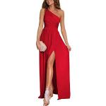 Robes de soirée rouges sans manches maxi sans manches à col en V Taille XL look fashion pour femme 