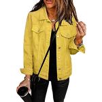 Vestes vintage jaunes à manches longues Taille L look fashion pour femme 