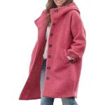 Vestes d'hiver rouges avec ceinture Taille S plus size look fashion pour femme 