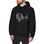 SHUNFAN Homme Sweats à Capuche, Sweat-Shirt à Capuche, Men's Hooded Sweatshirt Opeth Flower Fashion Hoodie Pullover Black Navy