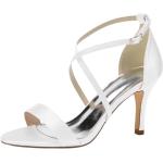 Sandales de mariage blanches Pointure 35 avec un talon entre 7 et 9cm look fashion pour femme 