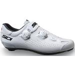 Chaussures de vélo Sidi blanches en microfibre Pointure 44,5 look fashion pour homme 
