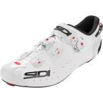 Chaussures de vélo de printemps Sidi blanches en cuir synthétique coupe-vent pour pieds étroits Pointure 48 pour homme en promo 